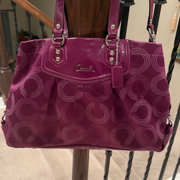 Coach Purple Op Art Ashley Carryall - Picture 2 of 10